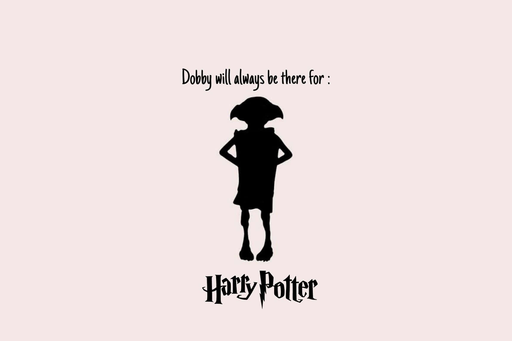 Harry Potter, Dobby, black silhouette, HD Desktop Wallpaper