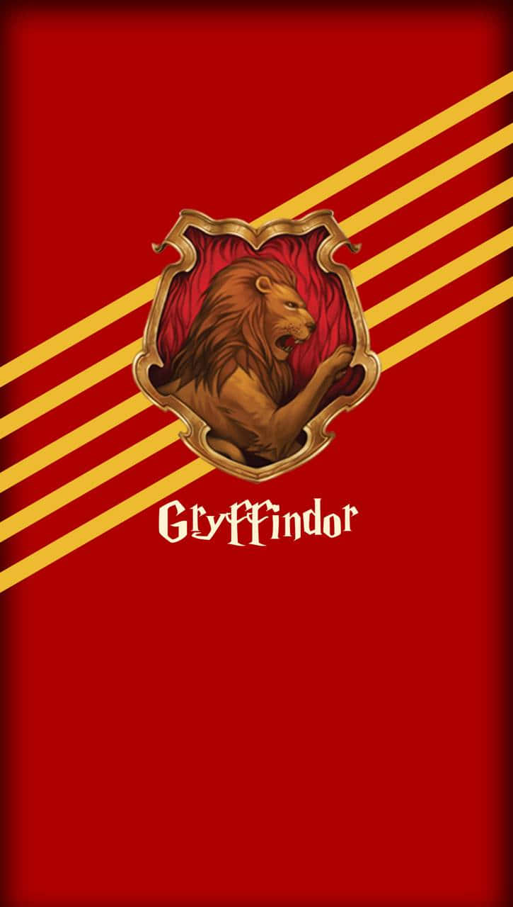 Gryffindor, Gryffindor crest, roaring lion, HD Phone Wallpaper