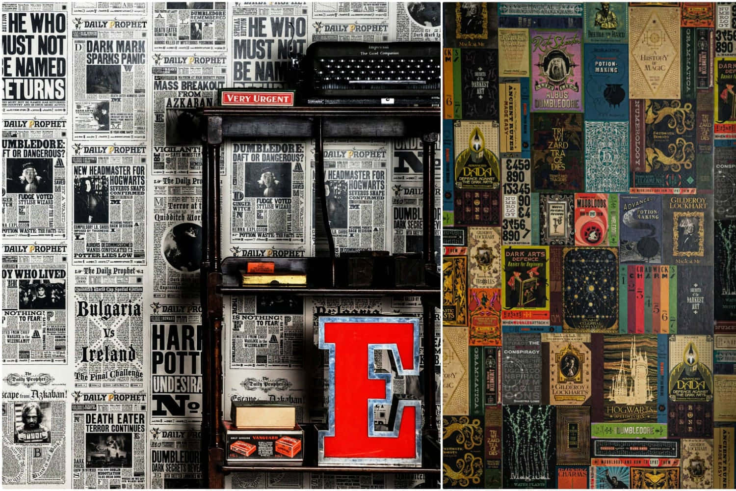 Harry Potter, Halloween, vintage typewriter, HD Desktop Wallpaper