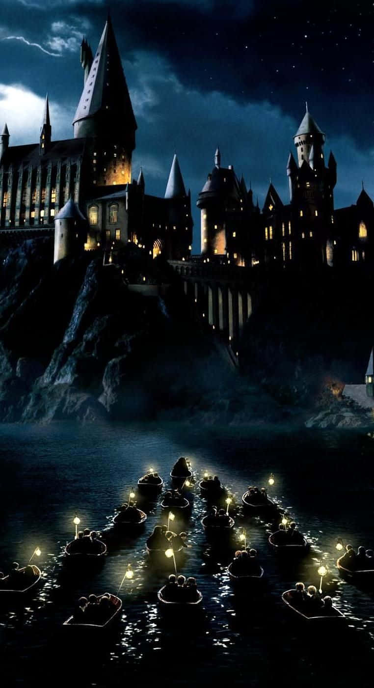 Harry Potter, Halloween, castle, HD Phone Wallpaper