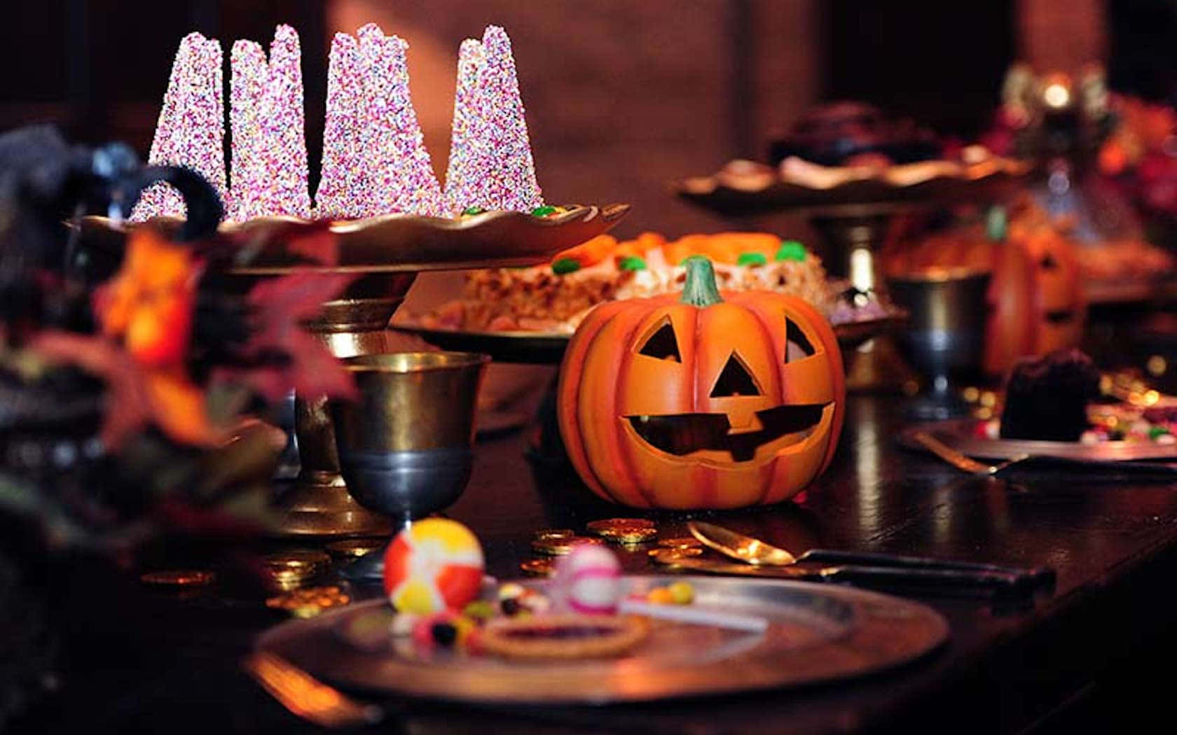 Harry Potter, Halloween, carved pumpkin, HD Desktop Wallpaper