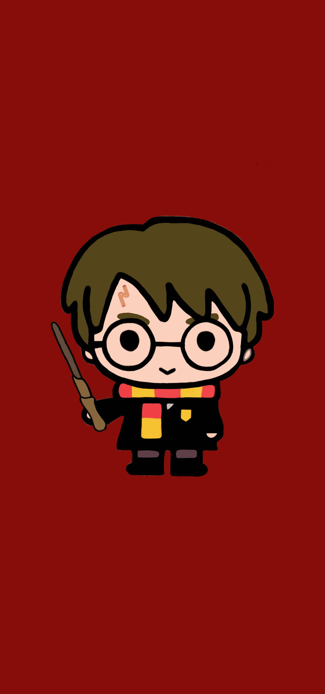 Harry Potter, chibi-style, round glasses, Full HD Phone Wallpaper