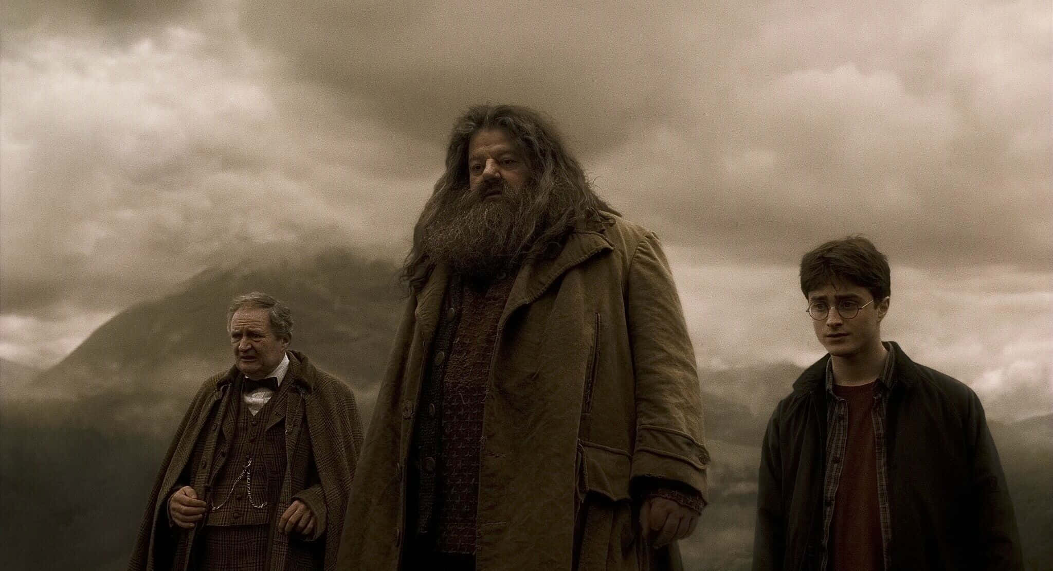 Harry Potter Landscape, wizards, misty mountain ridge, Full HD Desktop Wallpaper