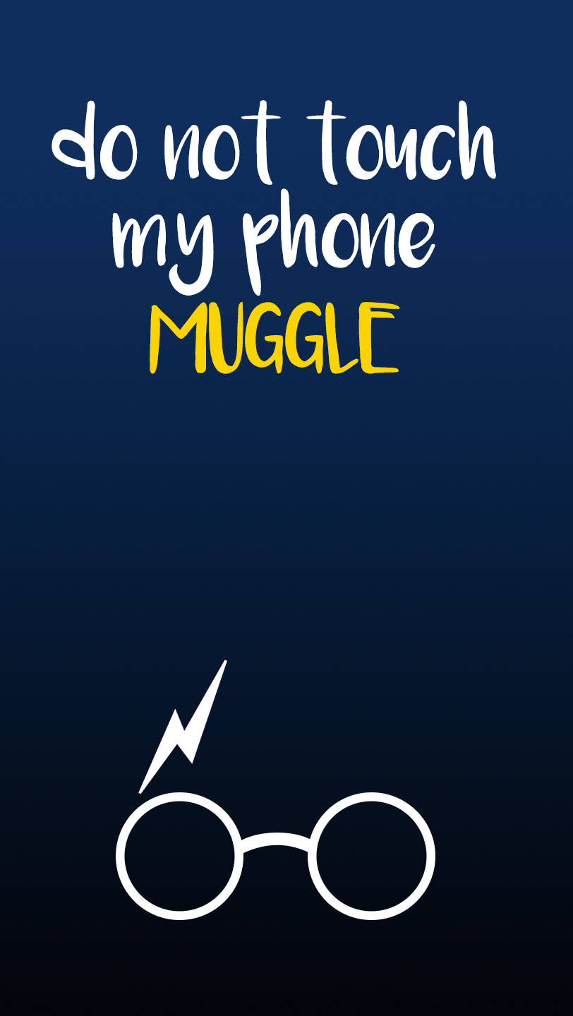 Harry Potter, MUGGLE, white lightning bolt, HD Phone Wallpaper
