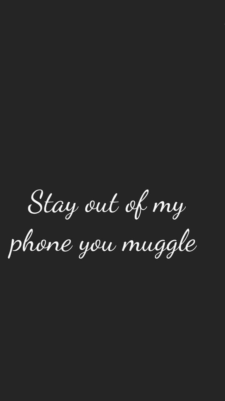 Harry Potter, Muggle, white cursive text, HD Phone Wallpaper