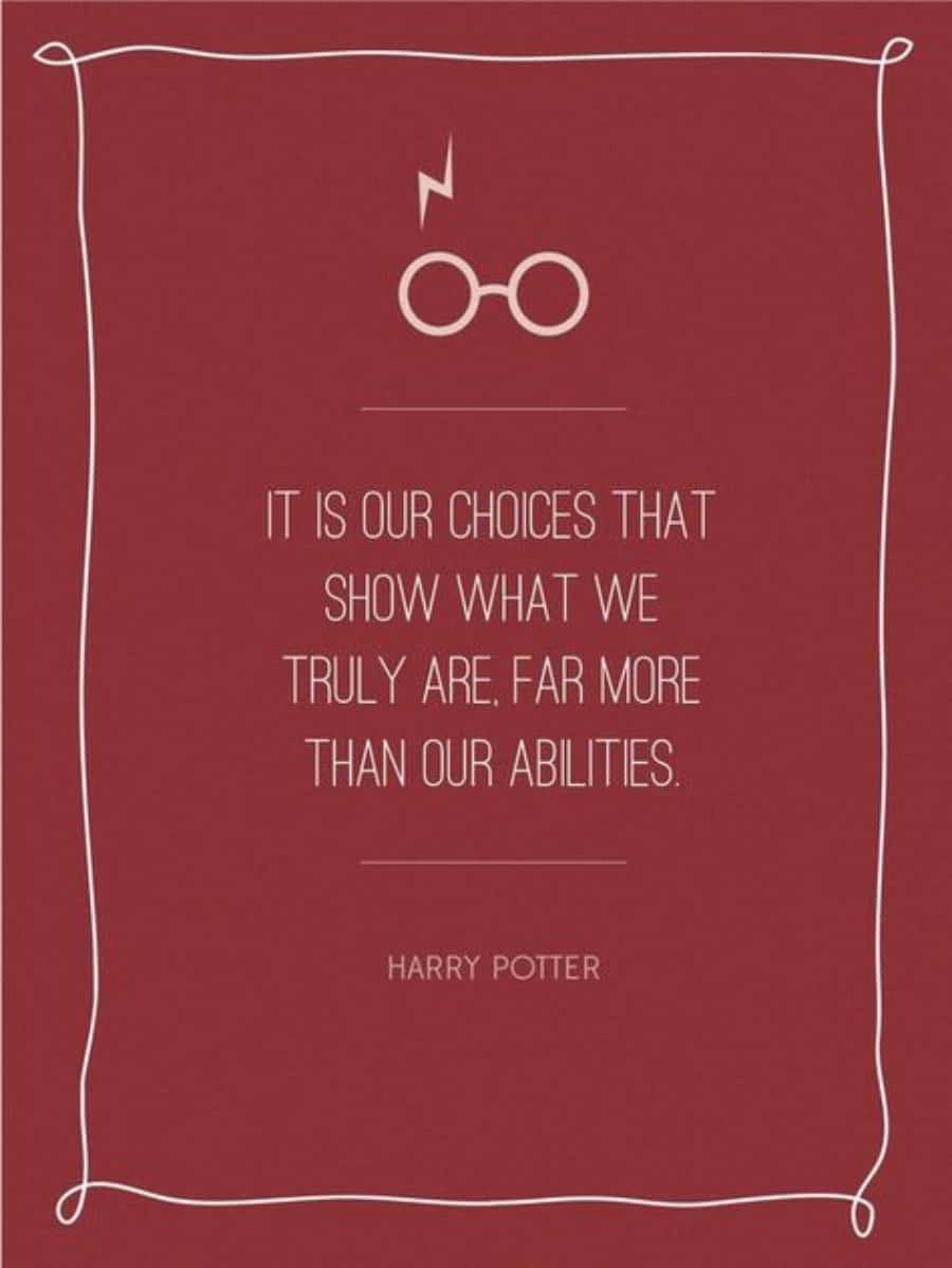 Harry Potter, deep red background, white line-drawn lightning bolt, SD Phone Wallpaper