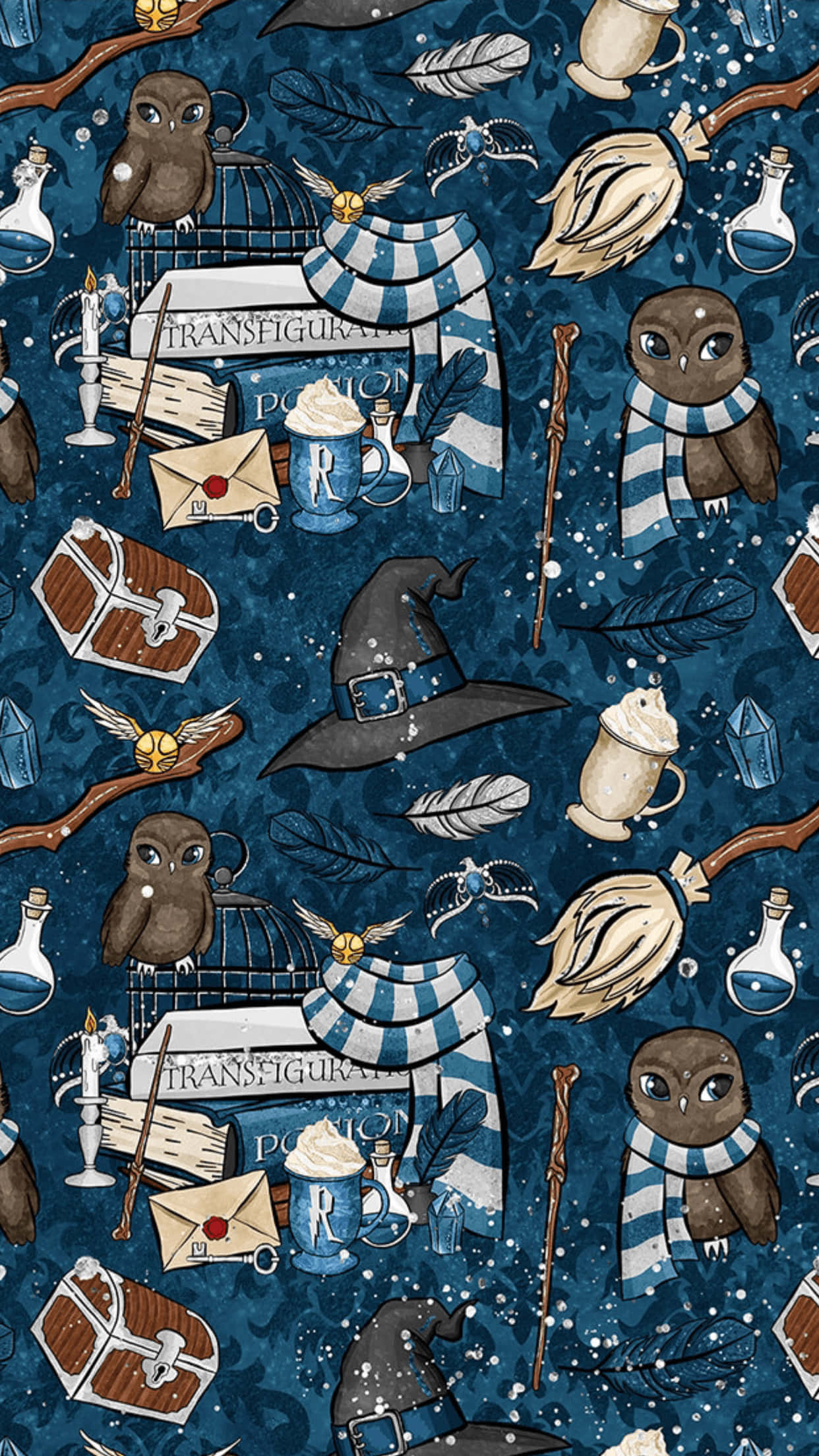 Harry Potter, Ravenclaw, owls, Full HD Phone Wallpaper