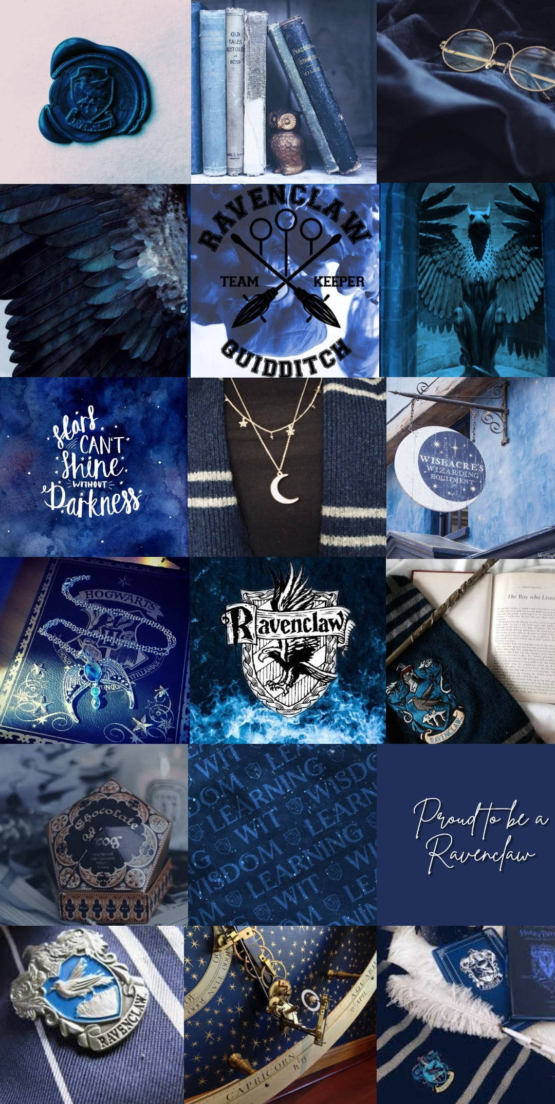 Harry Potter, Ravenclaw, deep blue tones, Full HD Phone Wallpaper