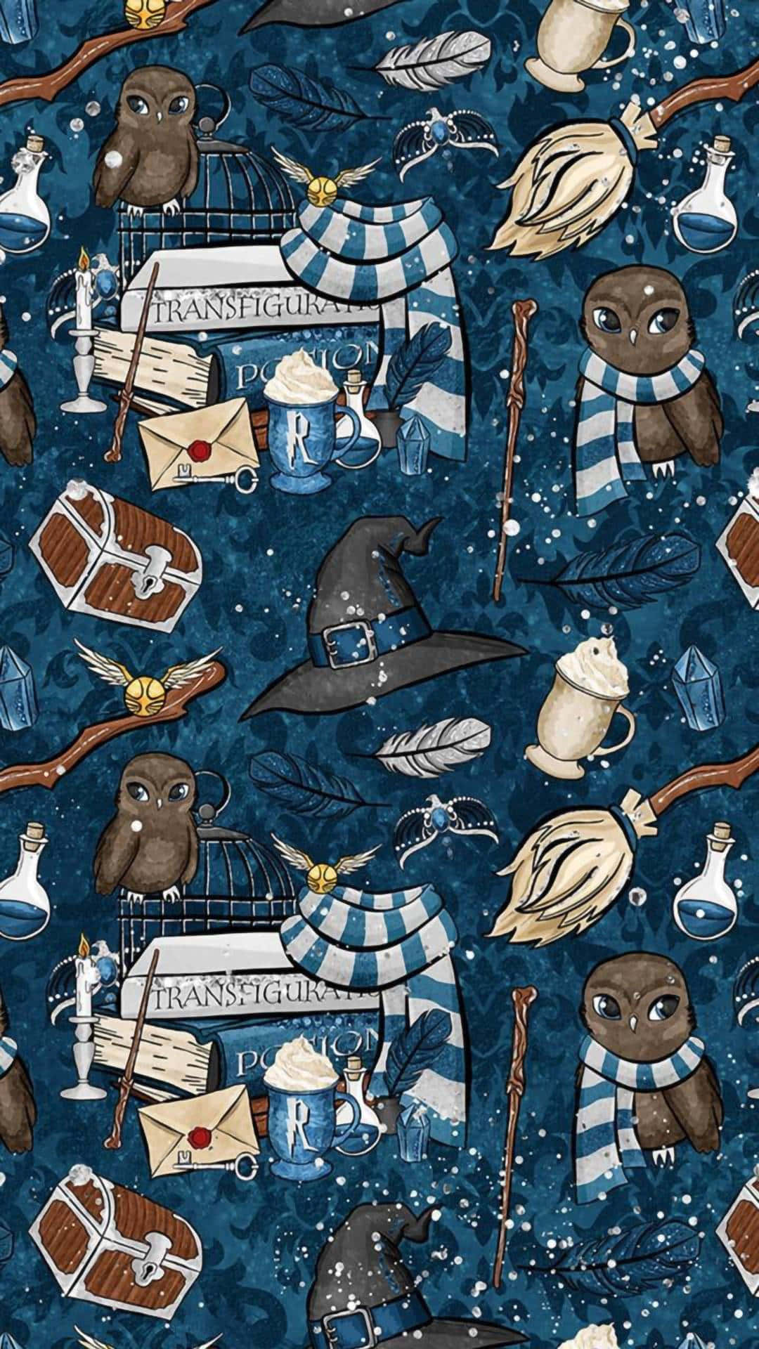 Harry Potter, owls, broomsticks, Full HD Phone Wallpaper