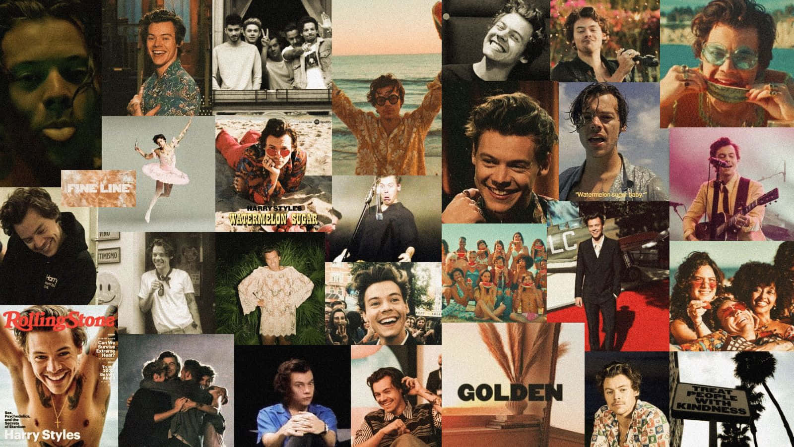 Harry Styles, collage, photoshoots, HD Desktop Wallpaper