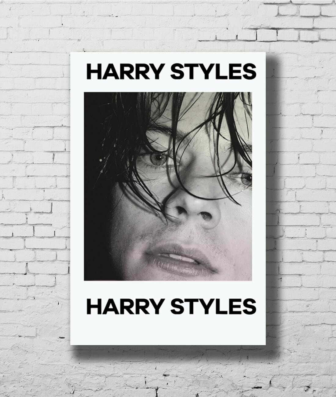 Harry Styles, black and white poster, wet hair, HD Phone Wallpaper