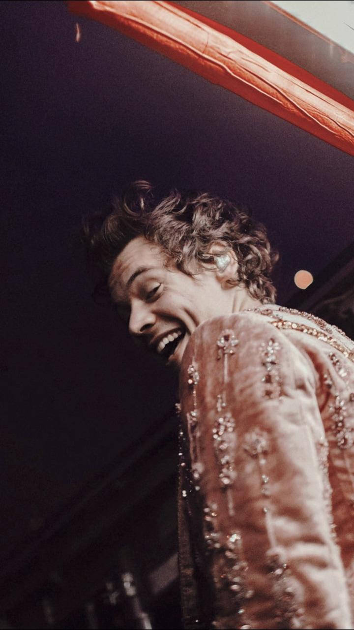 Harry Styles Aesthetic, curly hair, glittering embellished jacket, HD Phone Wallpaper