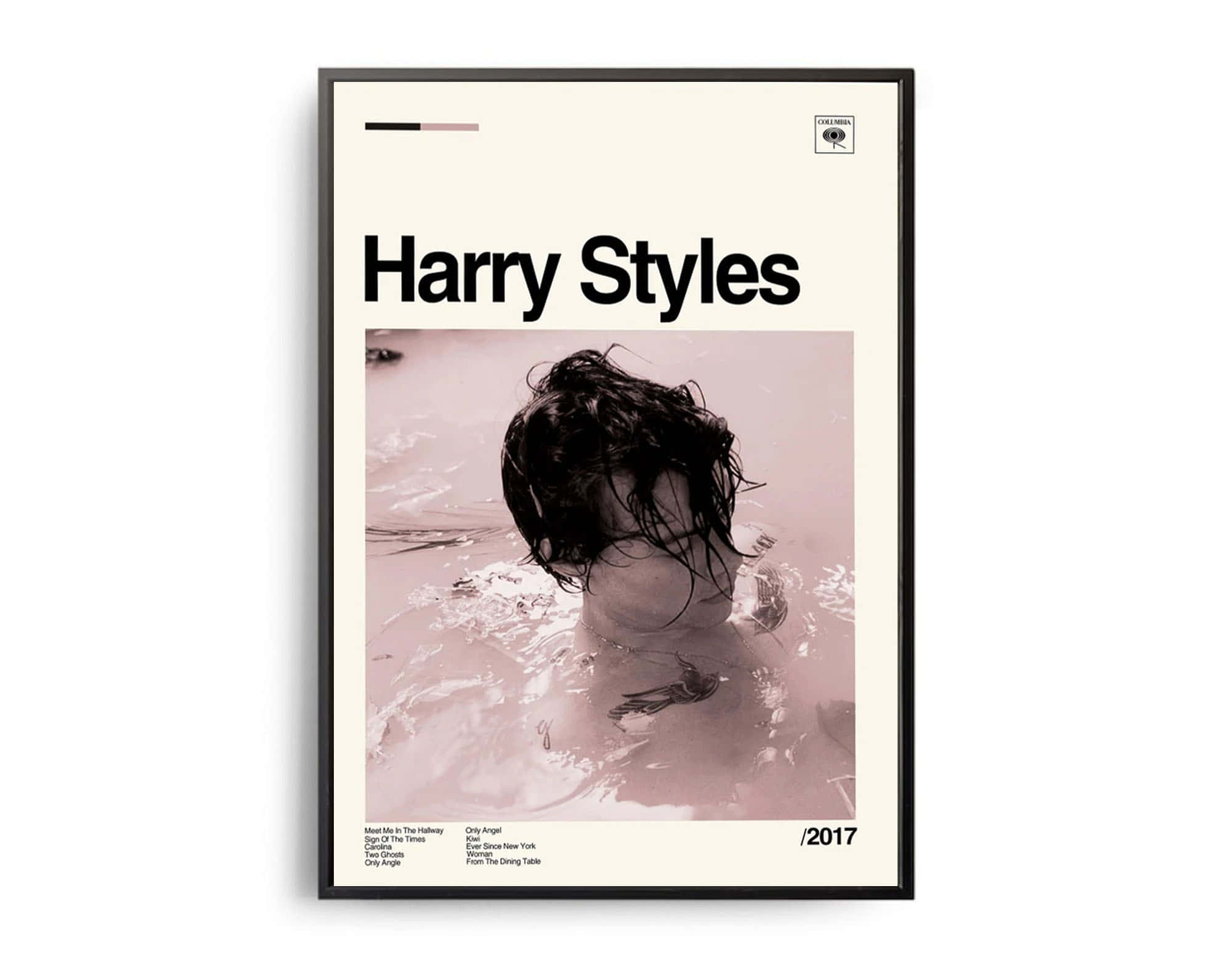 Harry Styles, 2017 Harry Styles Album Cover, pink-tinted water, Full HD Desktop Wallpaper