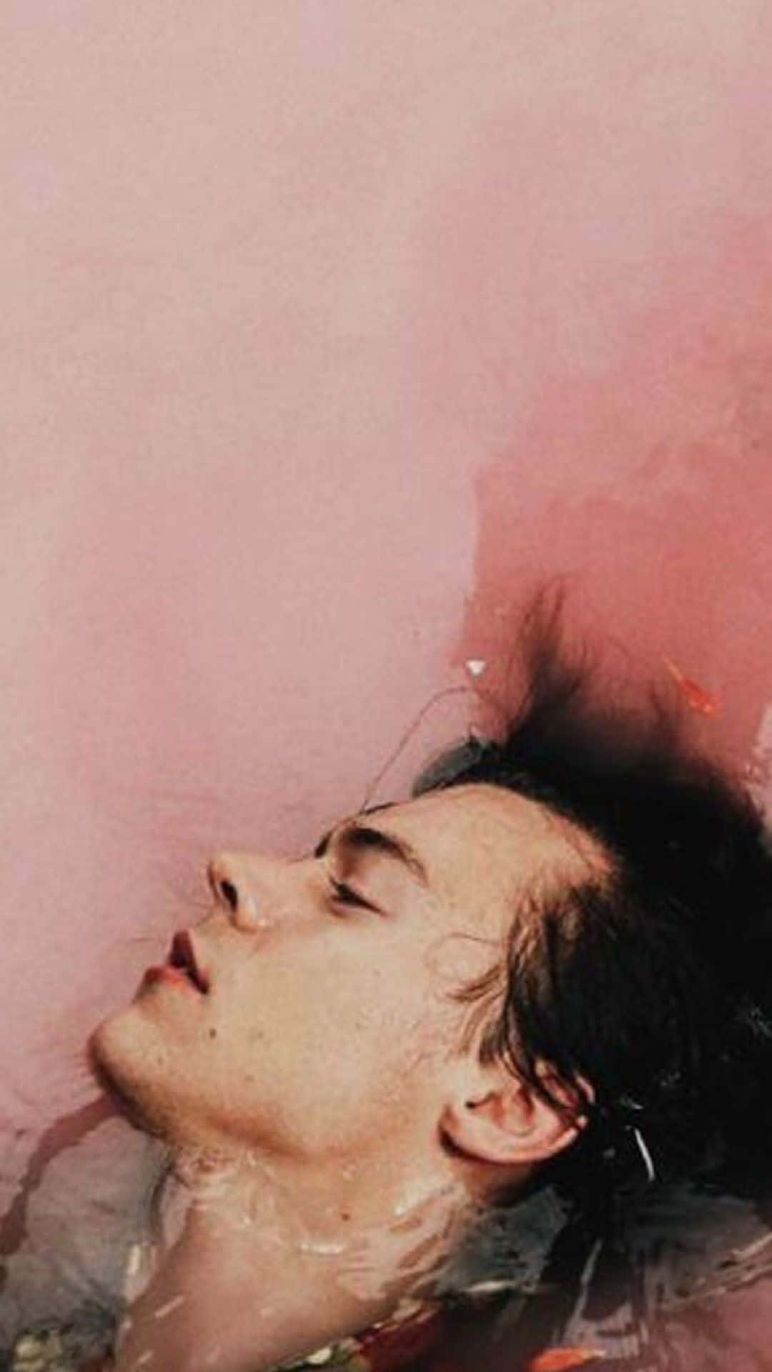 Harry Styles, album cover, pink-hued water, Full HD Phone Wallpaper