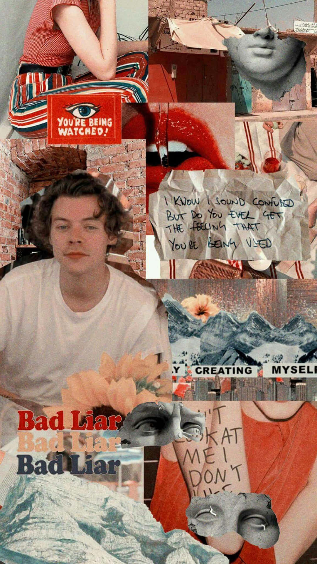 Harry Styles, collage, fragmented images, Full HD Phone Wallpaper