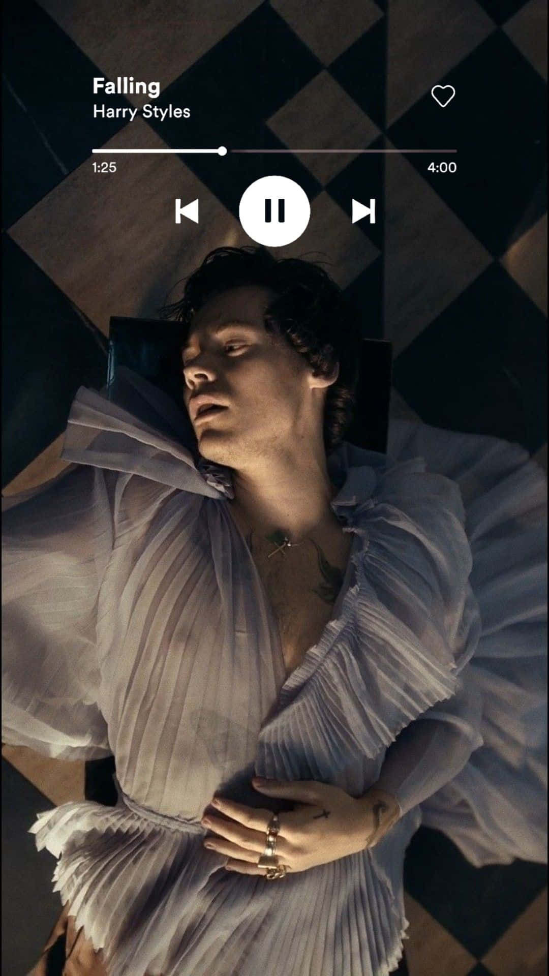 Harry Styles, Falling, checkered floor, Full HD Phone Wallpaper
