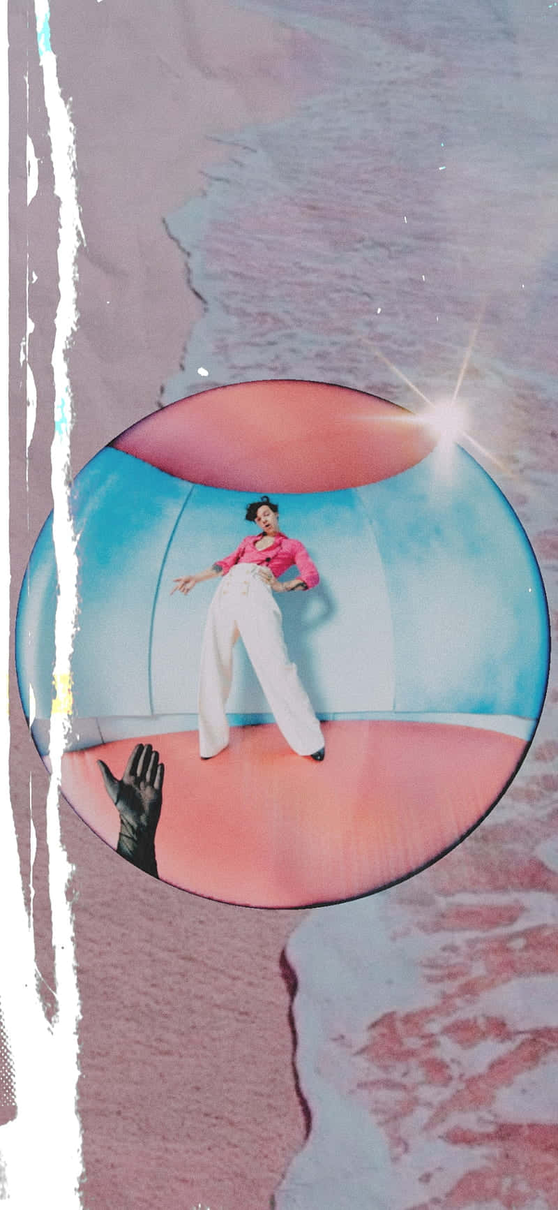 Harry Styles Fine Line, pink top, white pants, HD Phone Wallpaper