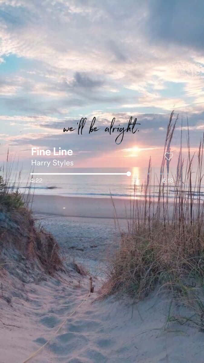 Fine Line, Harry Styles, beach sunset, SD Phone Wallpaper