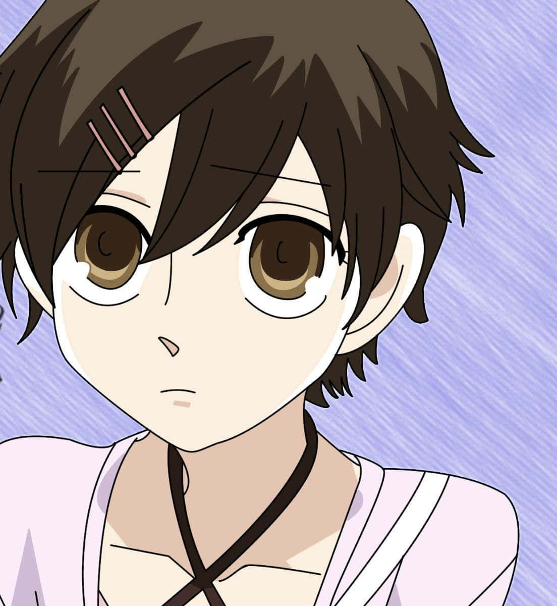 Haruhi Fujioka, school uniform, brown hair, SD Phone Wallpaper