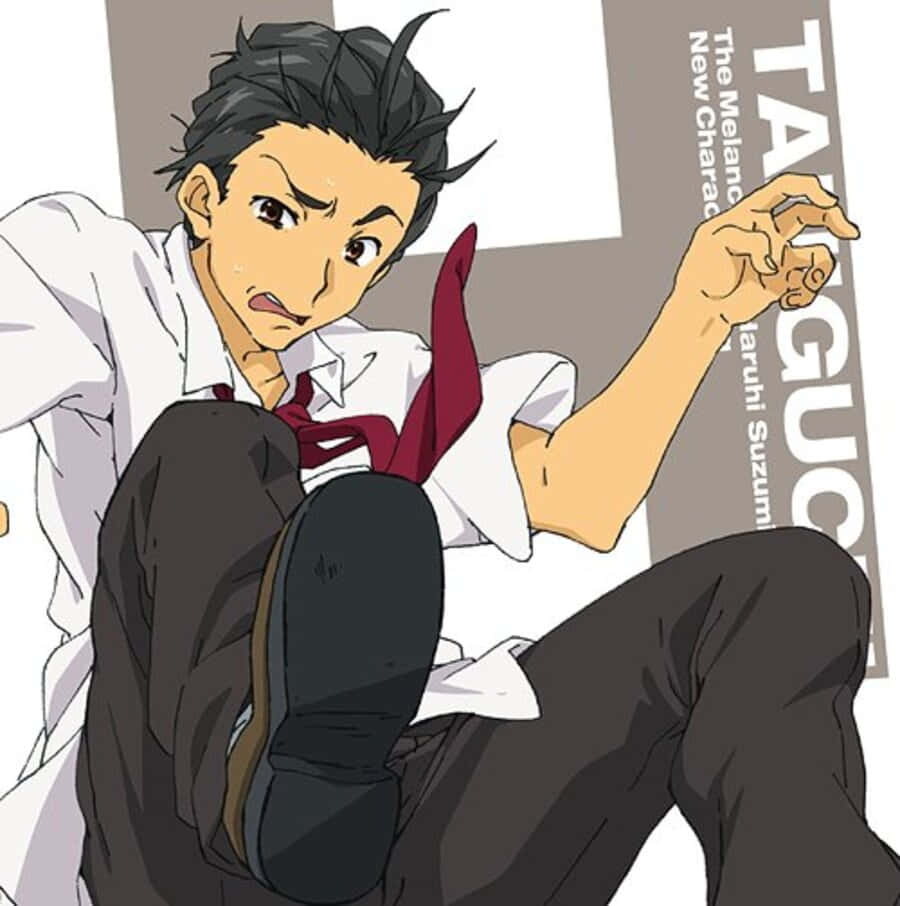 Haruhi Taniguchi, anime boy, school uniform, SD Phone Wallpaper