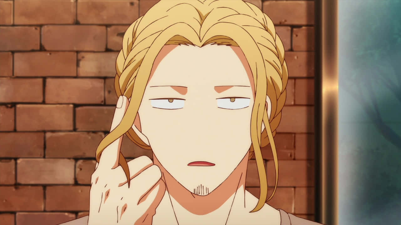 Haruki Nakayama, blonde anime character, braided hair, HD Desktop Wallpaper