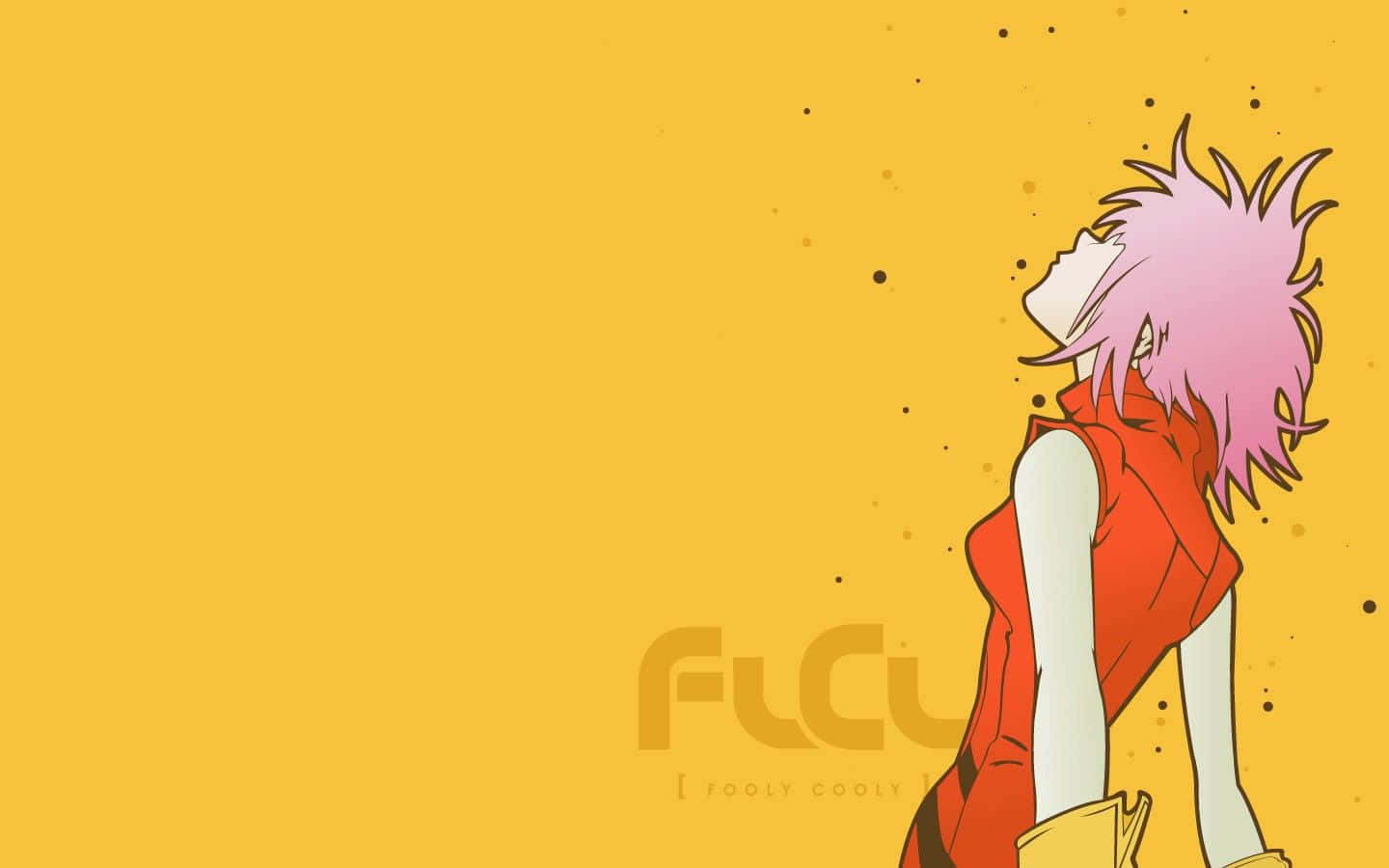 Haruko Haruhara, pink-haired, red sleeveless top, HD Desktop Wallpaper