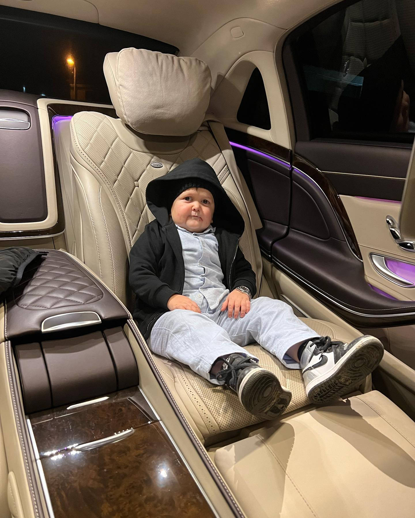 Hasbulla, luxury car, black hooded jacket, HD Phone Wallpaper