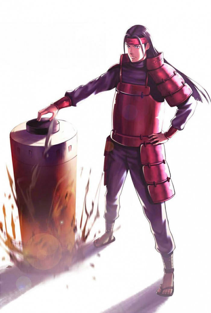 Hashirama Phone, ninja, red armor, SD Phone Wallpaper
