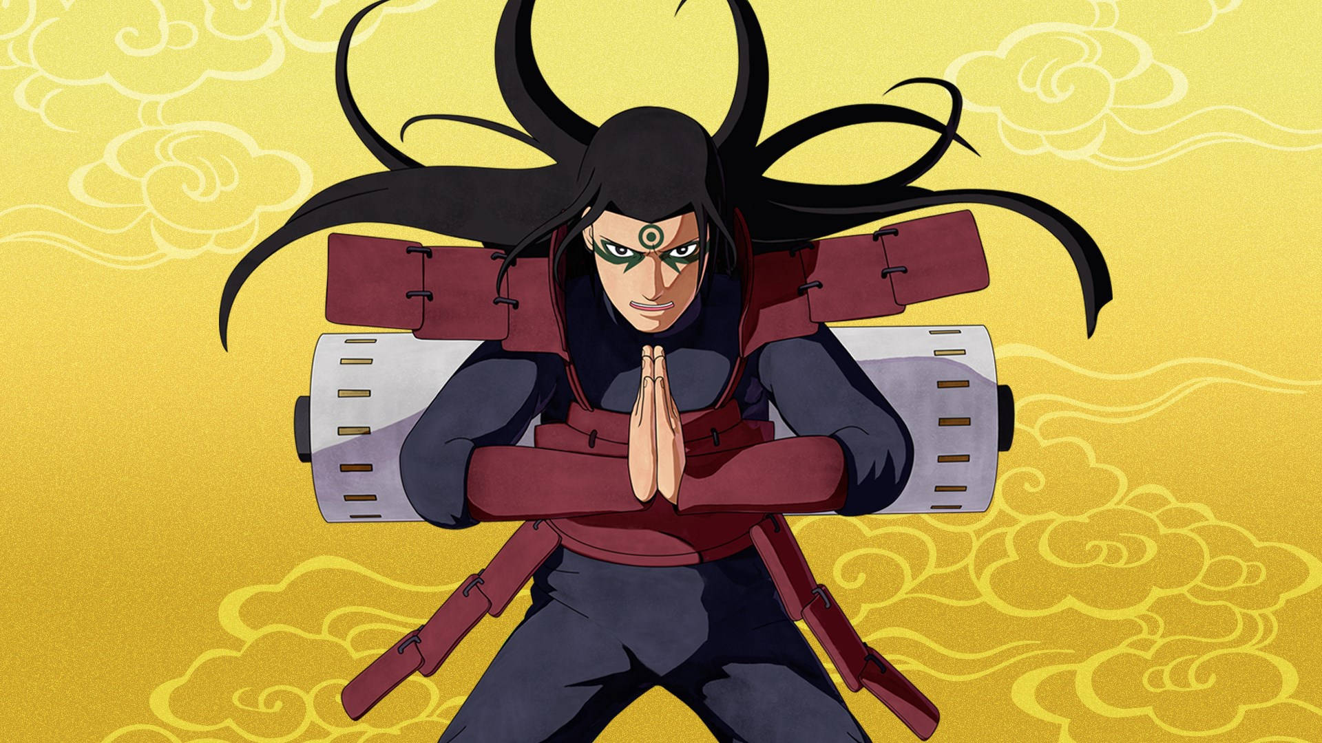Hashirama Phone, yellow, long black hair, Full HD Desktop Wallpaper