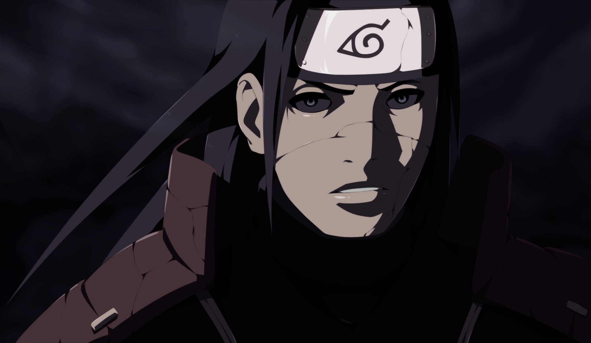 Hashirama Phone, dark hair, forehead protector, Full HD Desktop Wallpaper