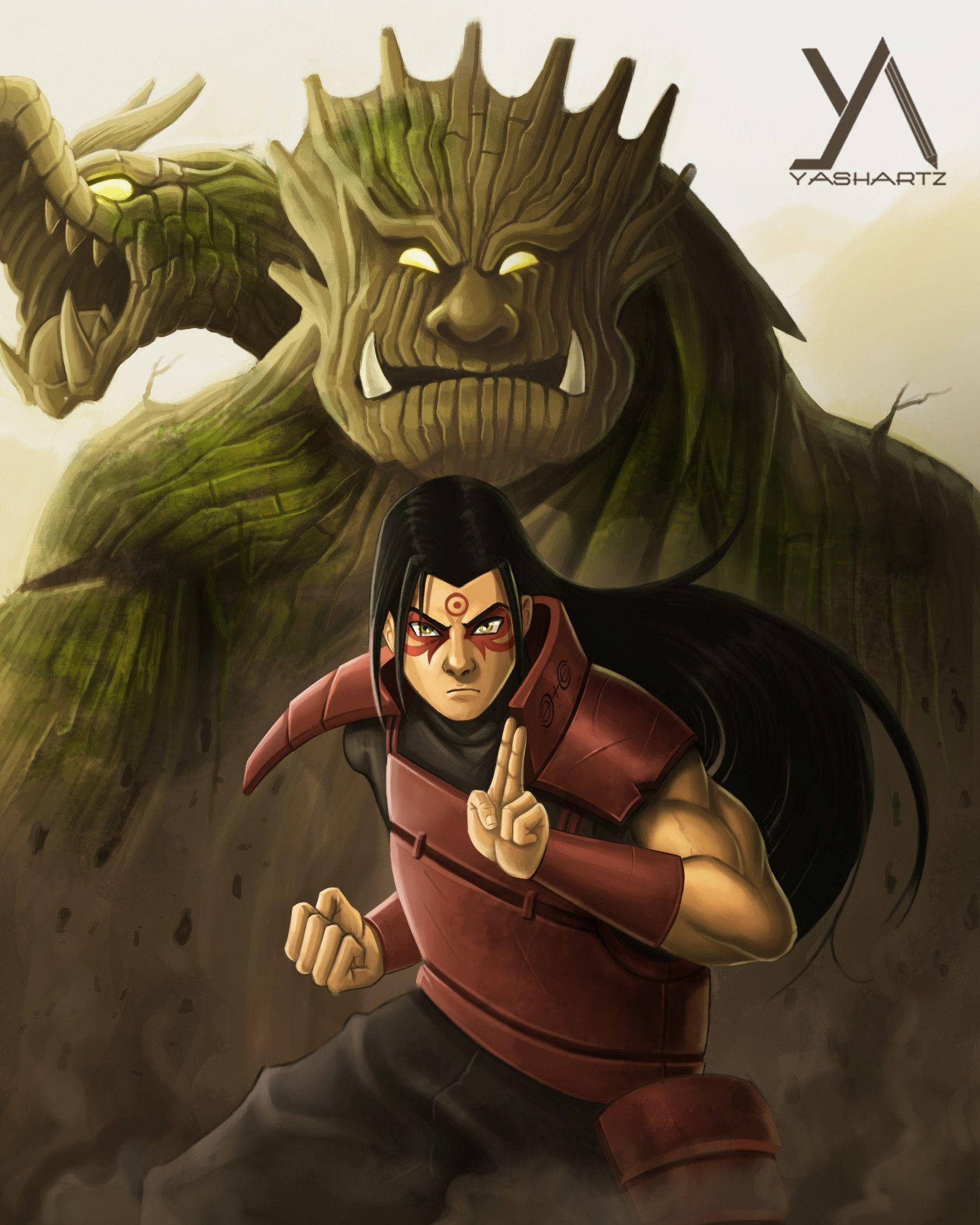 Hashirama Phone, wooden dragon, ninja, Full HD Phone Wallpaper