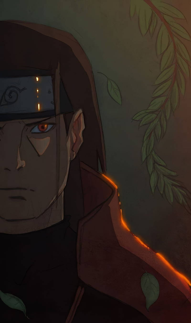 Hashirama Phone, glowing red eyes, headband, HD Phone Wallpaper
