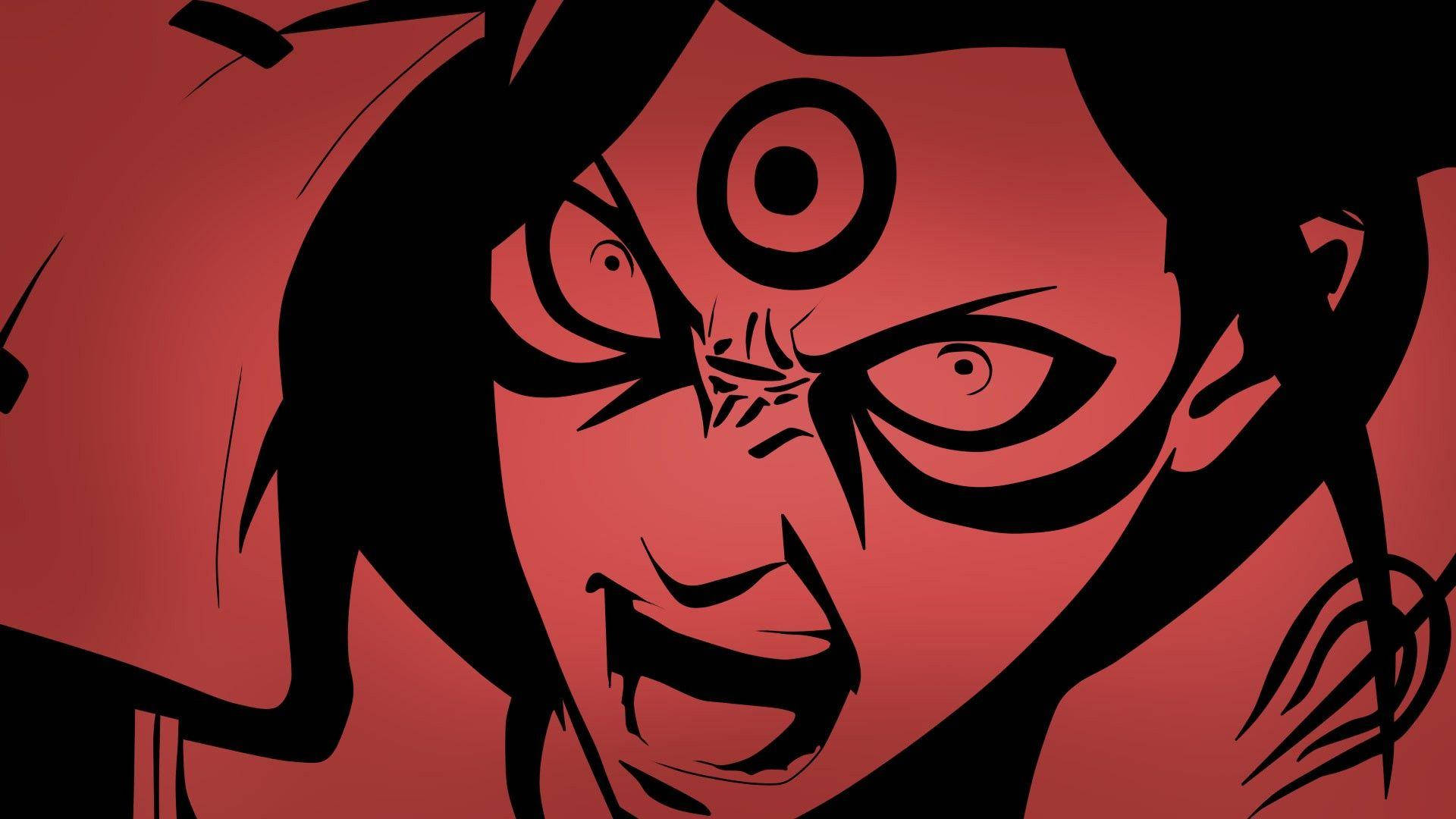 Hashirama Senju, black and red, third eye, Full HD Desktop Wallpaper