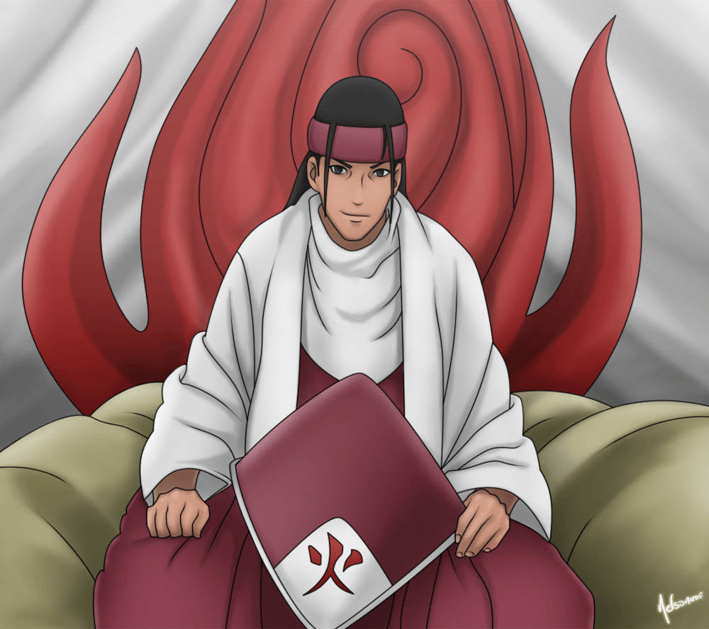 Hashirama Senju, white and maroon robes, green couch, SD Desktop Wallpaper
