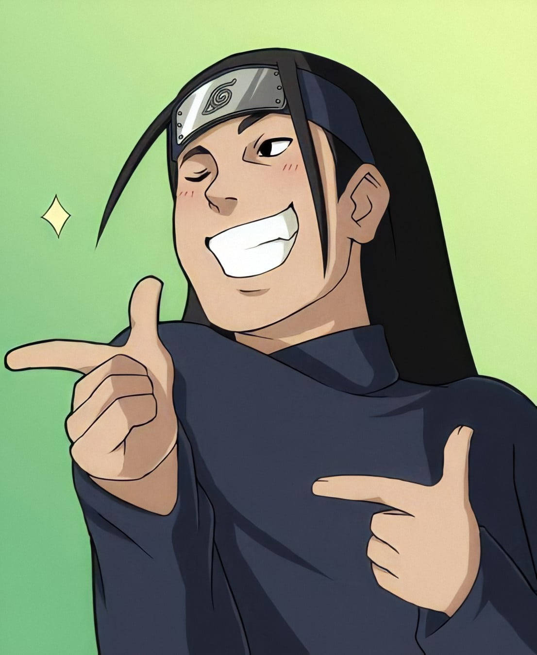 Hashirama Senju, long black hair, headband, HD Phone Wallpaper