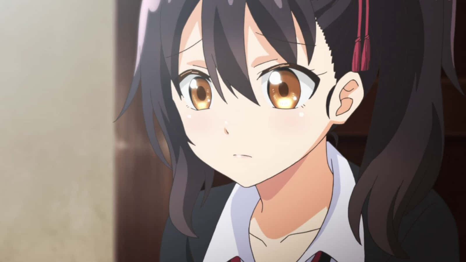 Hasuki Komai, dark hair, amber eyes, HD Desktop Wallpaper