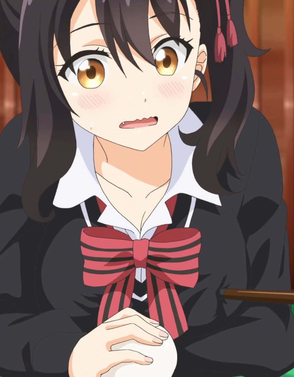 Hasuki Komai, anime character portrait, brown eyes, HD Phone Wallpaper