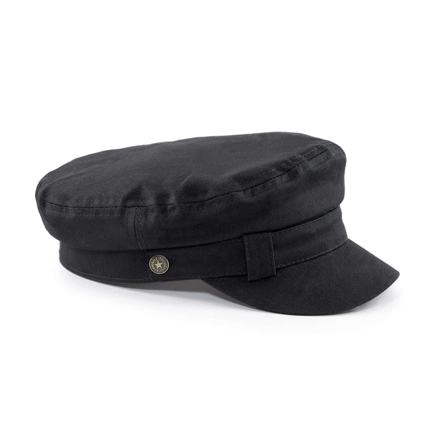 flat cap, black, gold star button, HD Desktop Wallpaper