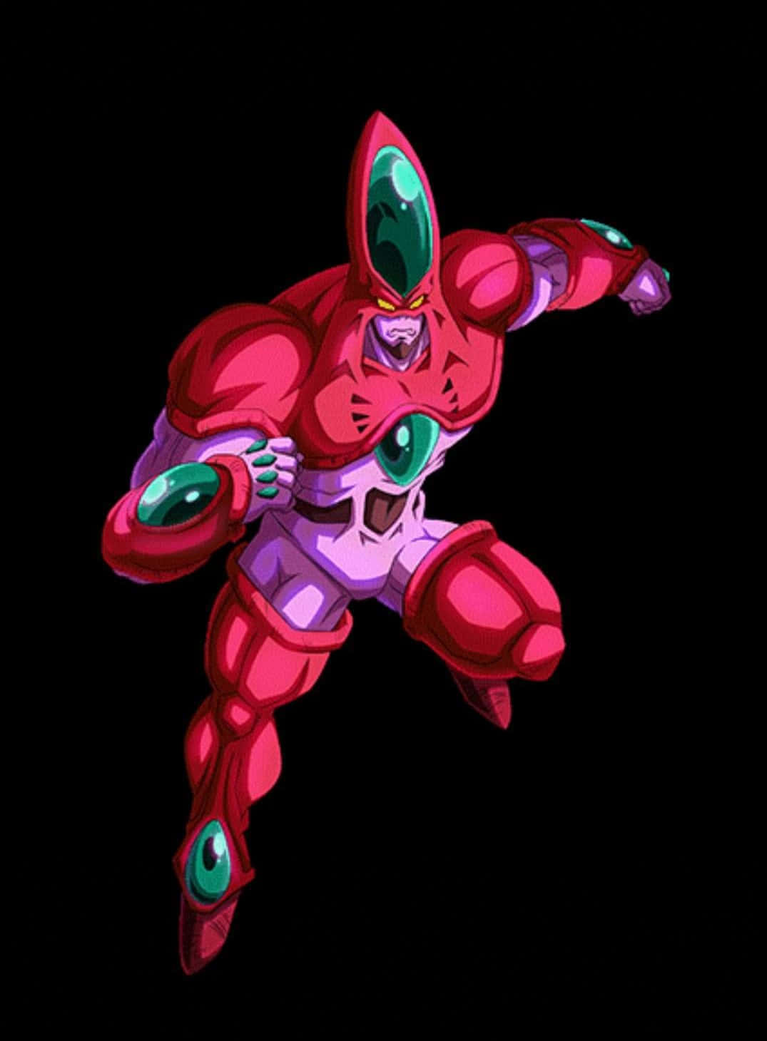Hatchiyack, red, glowing green eyes, HD Phone Wallpaper