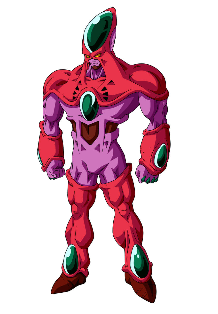 Hatchiyack, red and purple anime character, green gem-like eyes, HD Phone Wallpaper