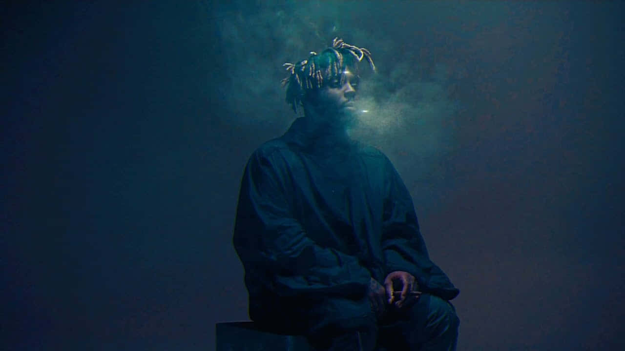 Hate Me, dim blue light, smoke swirling, HD Desktop Wallpaper