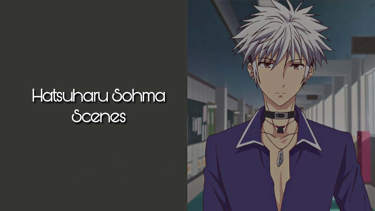 Hatsuharu Sohma, anime scene, dimly lit corridor, HD Desktop Wallpaper