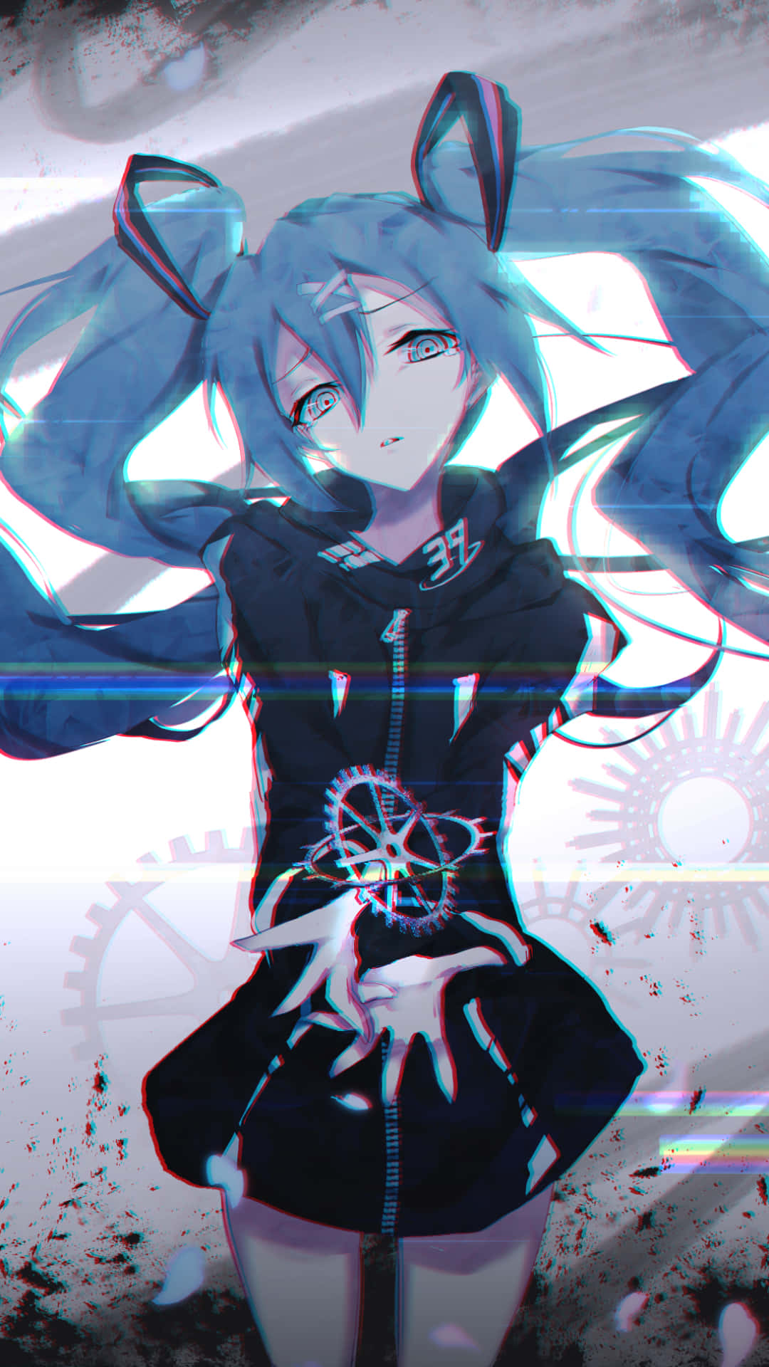Hatsune Miku, blue-haired, cat ears, Full HD Phone Wallpaper