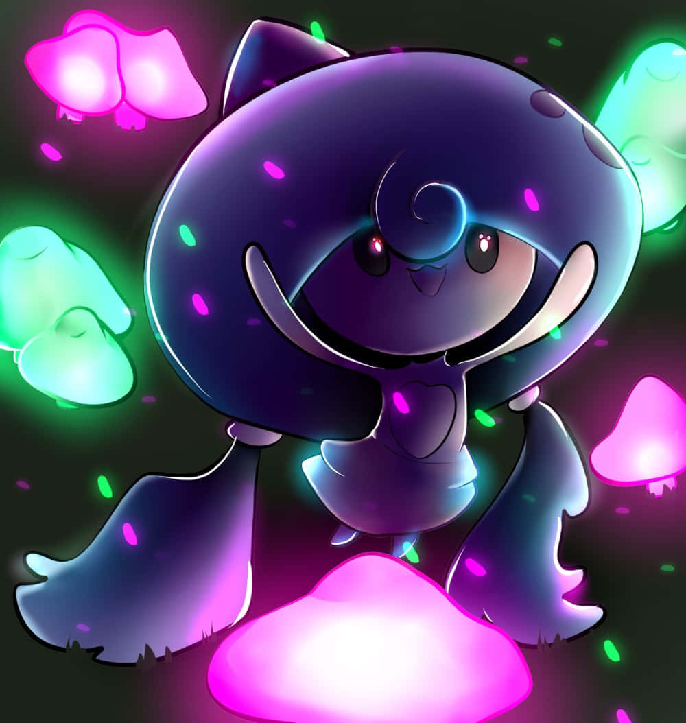 Hattrem, glowing purple, cat ears, SD Phone Wallpaper