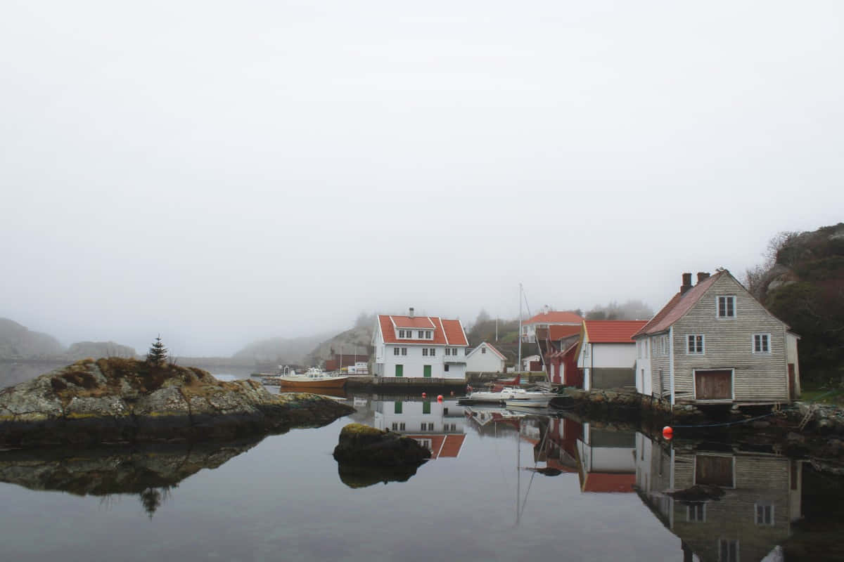 Haugesund, sunset, coastline, SD Desktop Wallpaper
