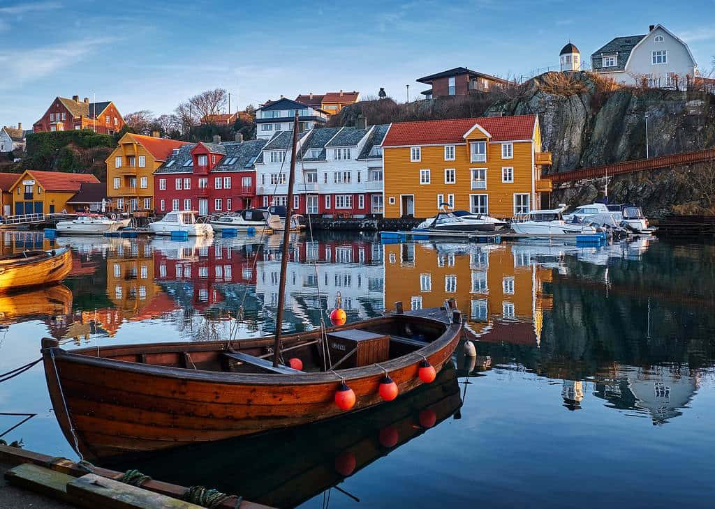 Haugesund, waterfront, harbor, SD Desktop Wallpaper