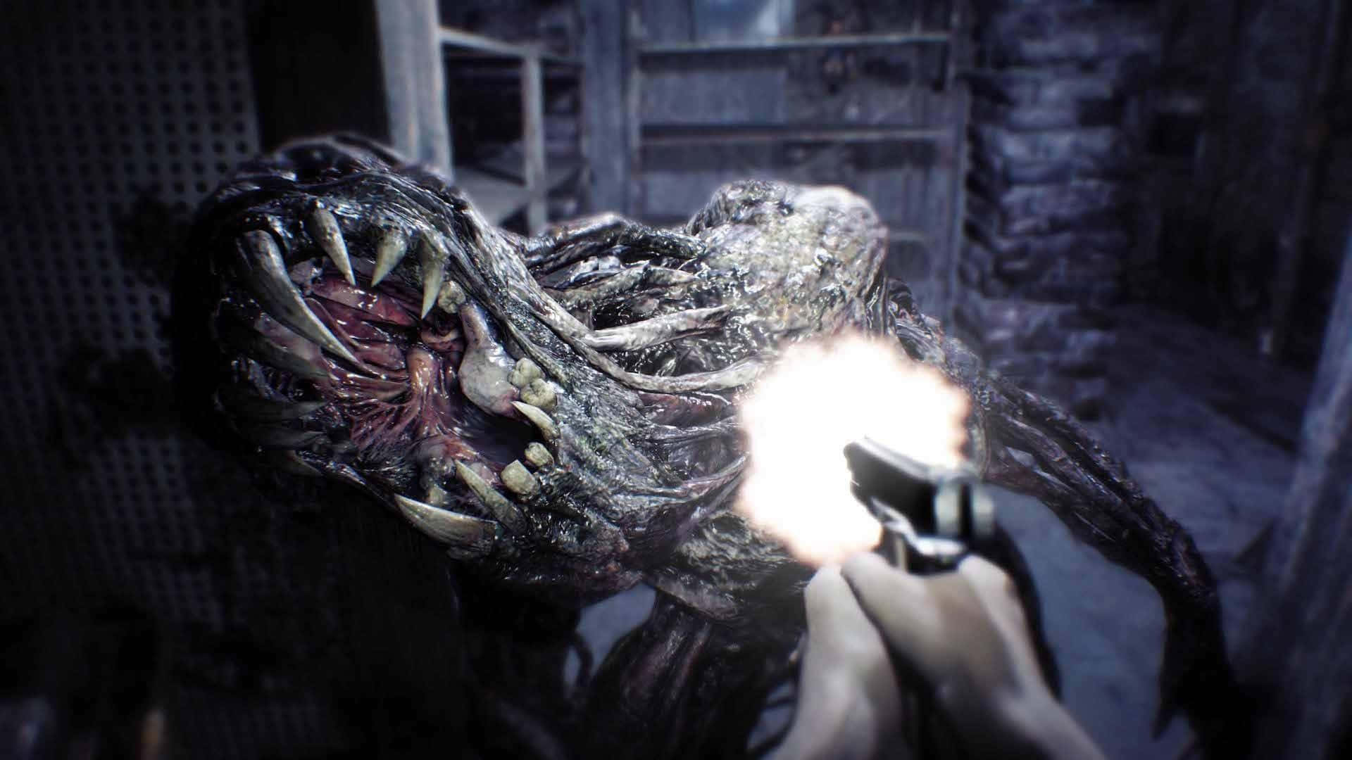 haunted forest, spine-chilling night, grotesque monstrous creature, Full HD Desktop Wallpaper