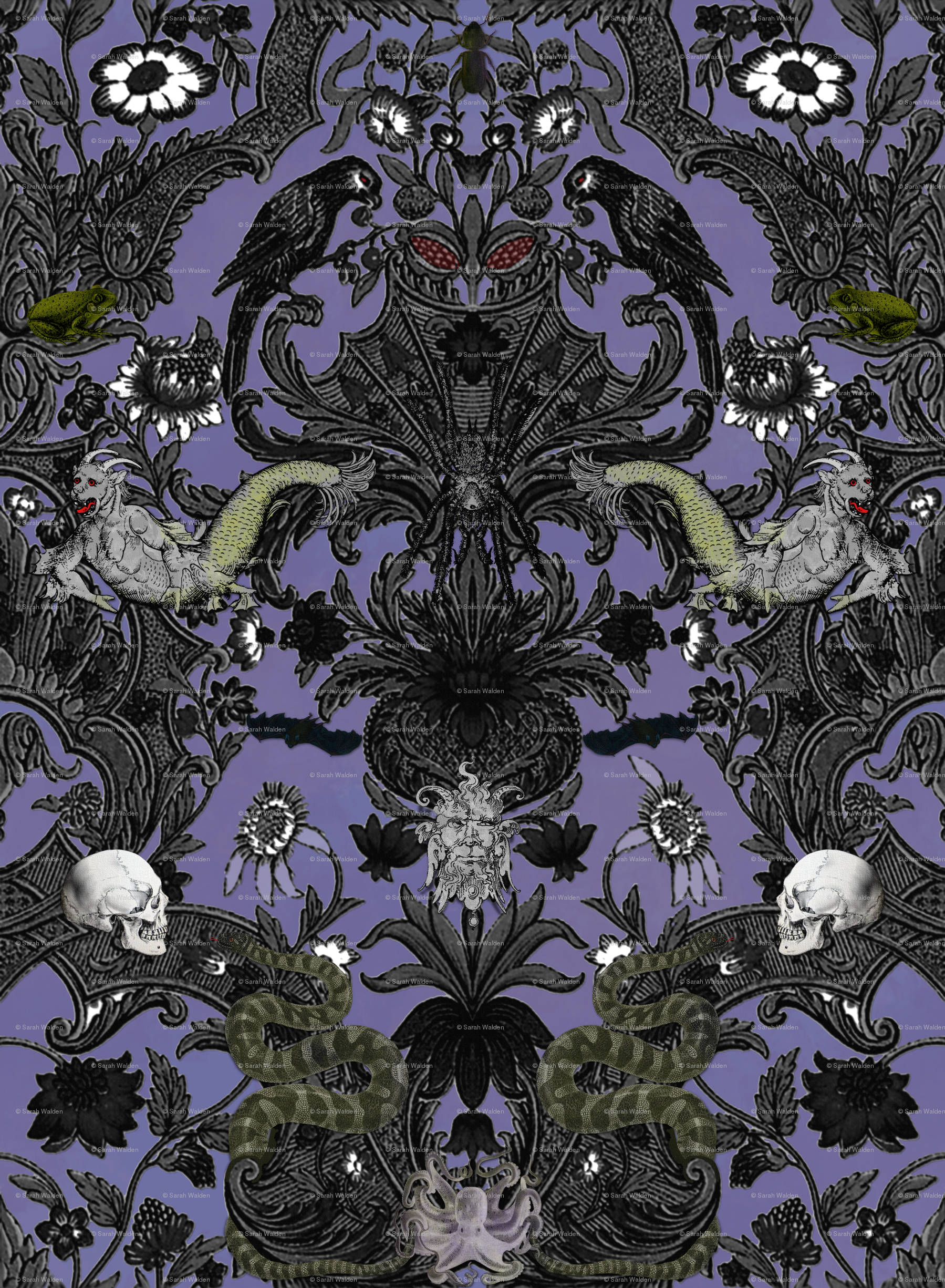 Haunted Mansion, black ravens, skulls, Full HD Phone Wallpaper