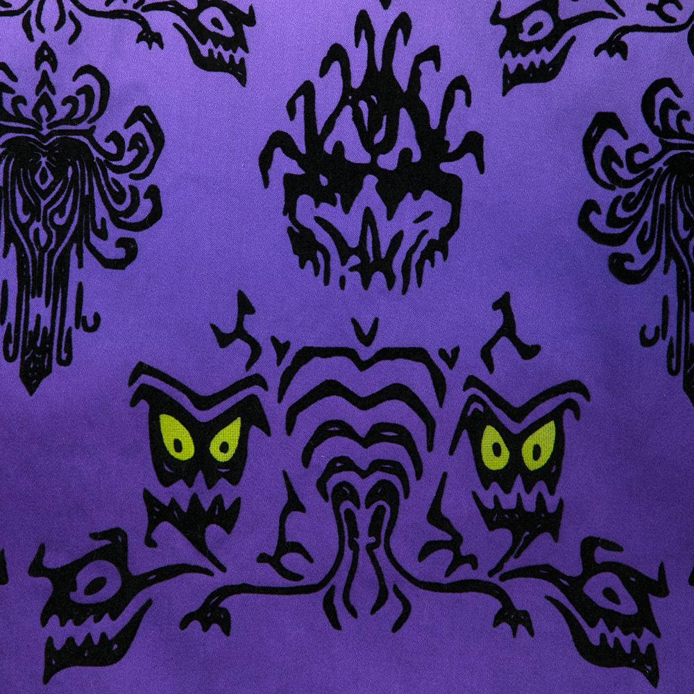 Haunted Mansion, purple, black tribal skulls, SD Desktop Wallpaper