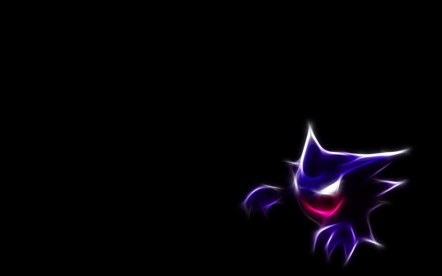 Haunter, glowing purple, pink abstract creature, HD Desktop Wallpaper